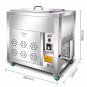 Fryer 166 lb. - Water-Oil Separation Deep Fryer / LP Gas power w/ Temperature Control