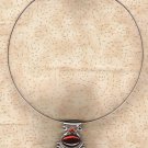 Ornamental Openwork Pendant With Orange