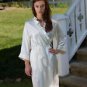 Women&acirc;��s wedding, bridal, short white robe-Royal Festival- Silk Charmeuse