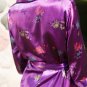 Silk Cotton blend, Women's Long Robe with Shawl Collar- Royal Treasure Size Extra Small (0-4)