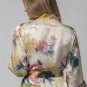 100% Silk, Women&acirc;��s short robe/wrap-Partridge and Peony Size Extra Small (0-4)
