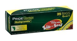 PrideGreen&acirc;�&cent; Biodegradable Quart Reclosable Storage Bags