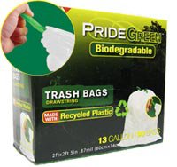 13-Gallon Drawstring PrideGreen&acirc;�&cent; Biodegradable Tall Kitchen Bags