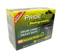 55-Gallon Drum PrideGreen&acirc;�&cent; Biodegradable Trash Bags with Ties