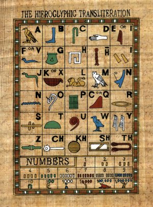 Hieroglyphic Alphabets Board