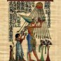 Akhnaton Worshiping Aton Egyptian Papyrus