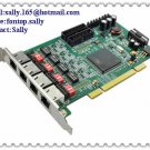 Atcom AX4B asterisk voip digital telephony card with PCI interface support 4 BRI ISDN
