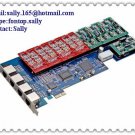 AXE1600P Asterisk Analog telephony card mainboard with PCI-E express support 16FXO/FXS
