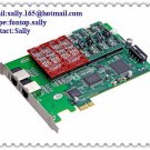 Atcom AXE800P Asterisk Analog telephony card mainboard with PCI-E interface support 8FXO/FXS