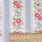 Lace Stripe Grey 1.36 M ~ Cath Kidston Cotton Duck Fabric