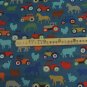 Tractor & Farmyard Blue Cotton Duck 1 M ~ Cath Kidston
