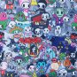 1 Yard Adios Night Gathering (052) Polyester Canvas Fabric