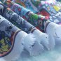 1 Yard Adios Night Gathering (052) Polyester Canvas Fabric