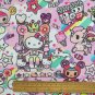 1 Yard Kitty Sweet Treats (013) Polyester Canvas Fabric BTY