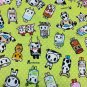 Cotton Fabric Milk Cartons, Drinks, Spreads (044) TK BTY x 58''