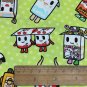 Cotton Fabric Milk Cartons, Drinks, Spreads (044) TK BTY x 58''
