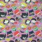 1 Yard Kawaii D C Comics Super Heroines & Wonder Woman Polyester Canvas Fabric