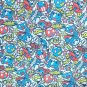 1 Yard Boom!Pow! Power! Super Sports World (051) Polyester Canvas Fabric
