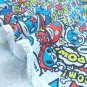 1 Yard Boom!Pow! Power! Super Sports World (051) Polyester Canvas Fabric