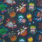 1 Yard Kawaii Marvel Heros Captain America.....Polyester Canvas Fabric