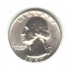 1957 (BU) WASHINGTON QUARTER (W106) SILVER