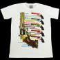 T-shirt  SP13 L Paint Gun Melt White Funky Punk Rock