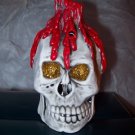 SKULL w/ Dripping Wax Incense Cone Holder Burner NEW!