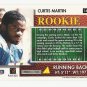 Curtis Martin 1995 Score Summit Edition Rookie Card #166 New England Patriots