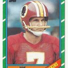 Joe Theismann 1986 Topps Single Card #171 Washington Redskins
