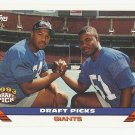 Michael Strahan/Marcus Buckley 1993 Topps Rookie Card #275 New York Giants