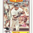 Willie Randolph 1988 Topps Glossy All Stars Insert Card #3 New York Yankees Willie Randolph 1988 Topps Glossy All Stars Insert Card #3 New York Yankees