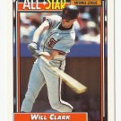 Will Clark 1992 Topps All-Star Card #386 San Francisco Giants