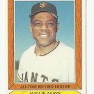 Willie Mays 1985 Topps Collectors' Series All-Time Record Holder Card #26 San Francisco Giants Willie Mays 1985 Topps Collectors' Series All-Time Record Holder Card #26 San Francisco Giants