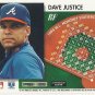 Dave Justice 1995 Score Summit Edition Card #111 Atlanta Braves