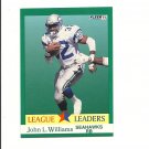 John L. Williams 1991 Fleer League Leaders Card #419 Seattle Seahawks John L. Williams 1991 Fleer League Leaders Card #419 Seattle Seahawks
