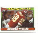 Derrick Thomas 1990 Topps Highlights Card #3 Kansas City Chiefs