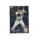 Matt Young 2011 Topps Chrome Rookie Card #185 Atlanta Braves