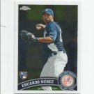 Eduardo Nunez 2011 Topps Chrome Rookie #198 New York Yankees Eduardo Nunez 2011 Topps Chrome Rookie #198 New York Yankees
