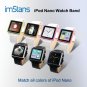 imStans watch band for iPod Nano 6 -black leather strap
