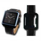 imStans watch band for iPod Nano 6 -black leather strap