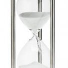 Hourglass 13 Inch 60 Minute Stainless Steel Finished Hourglass