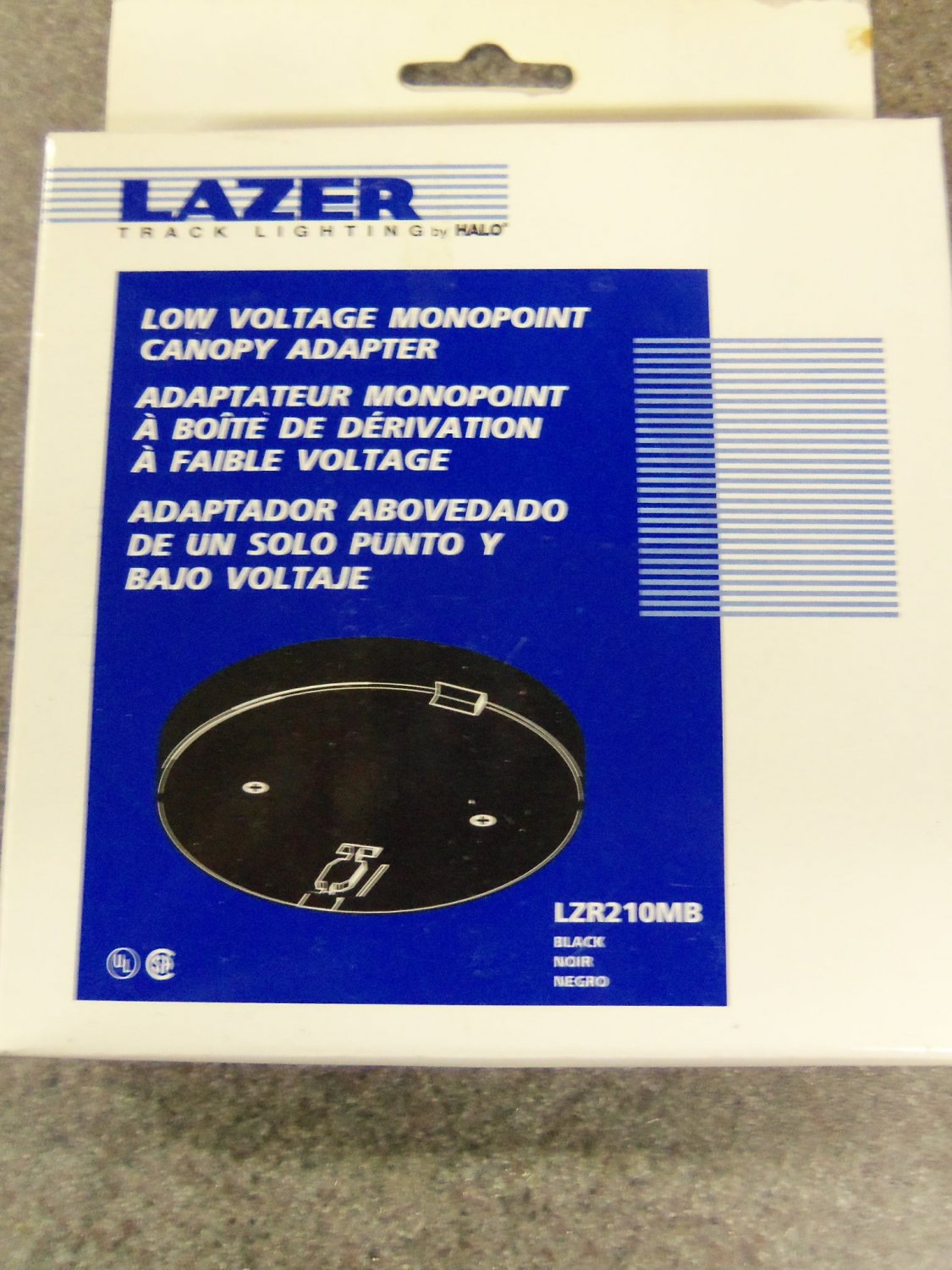 Halo Lazer Track Lighting Low Voltage Monopoint Canopy Adapter Halo Lazer Track Lighting Low Voltage Monopoint Canopy Adapter Black Set Of 4