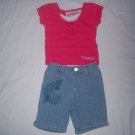 SKETCHERS TODDLER BABY GIRLS TOP & SHORTS SET 18M