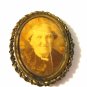 Antique Mourning Pendant with Picture of Elderly Woman Date on back May 31, 98