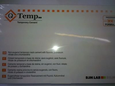 Dental Q TEMP Temporary Cement  by SilmetBJM *FREE SHIPPING*