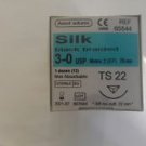 Dental Silk Sutures Black Braided 1 Dozen 3-0 75cm Non Absorbable By Assut