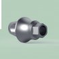 Dental Five Angular Aesthetic Abutments 1mm Curve Concave Minor 25°