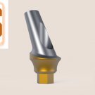 Dental Five Angular Aesthetic Abutments 2mm Curve Concave Minor 25° Tin Coating