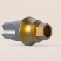 Dental Five Angular Aesthetic Abutments 2mm Curve Concave Minor 25° Tin Coating