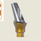 Dental Five Angular Aesthetic Abutments 3mm Curve Concave Minor 25° Tin Coating